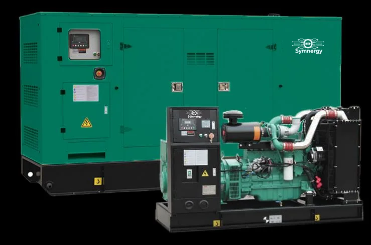 Planta eléctrica con motor Cummins, versión abierta y con cabina insonorizada